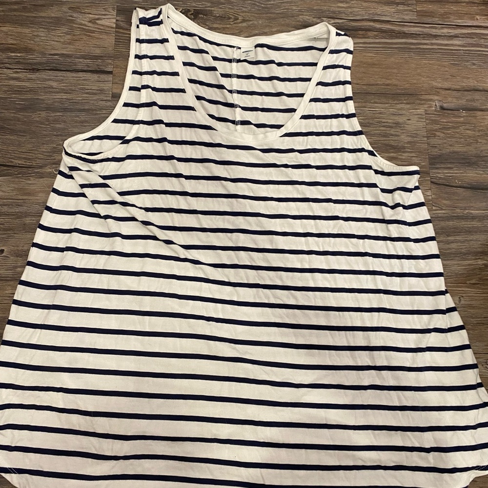 Old navy striped tank top womens